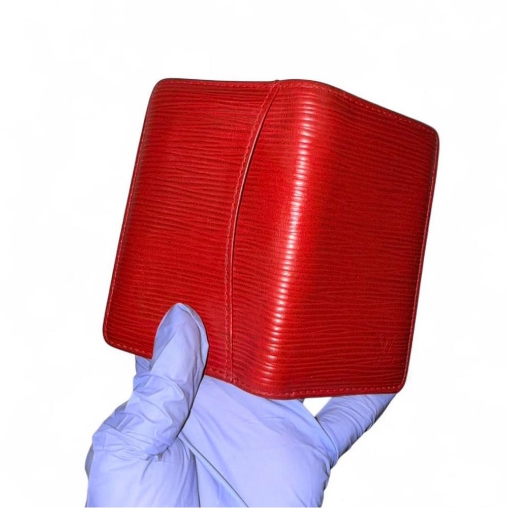 Louis Vuitton Red Epi Leather Card Holder Wallet - Picture 4 of 5